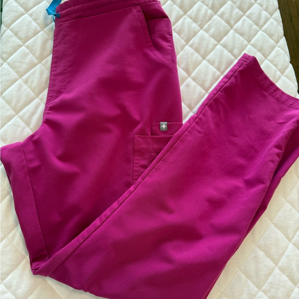 Figs Hot Pink Technical Collection Scrub Pants